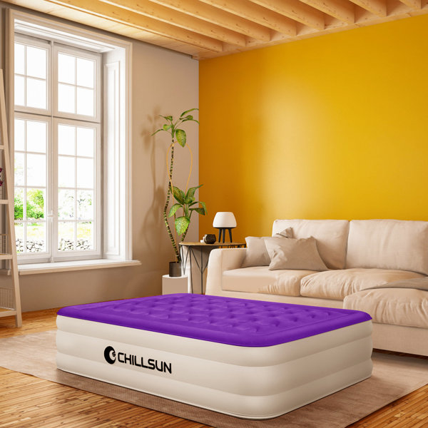 CHILLSUN Air Mattress 16" DoubleHigh Airbed with Builtin Pump Wayfair Canada